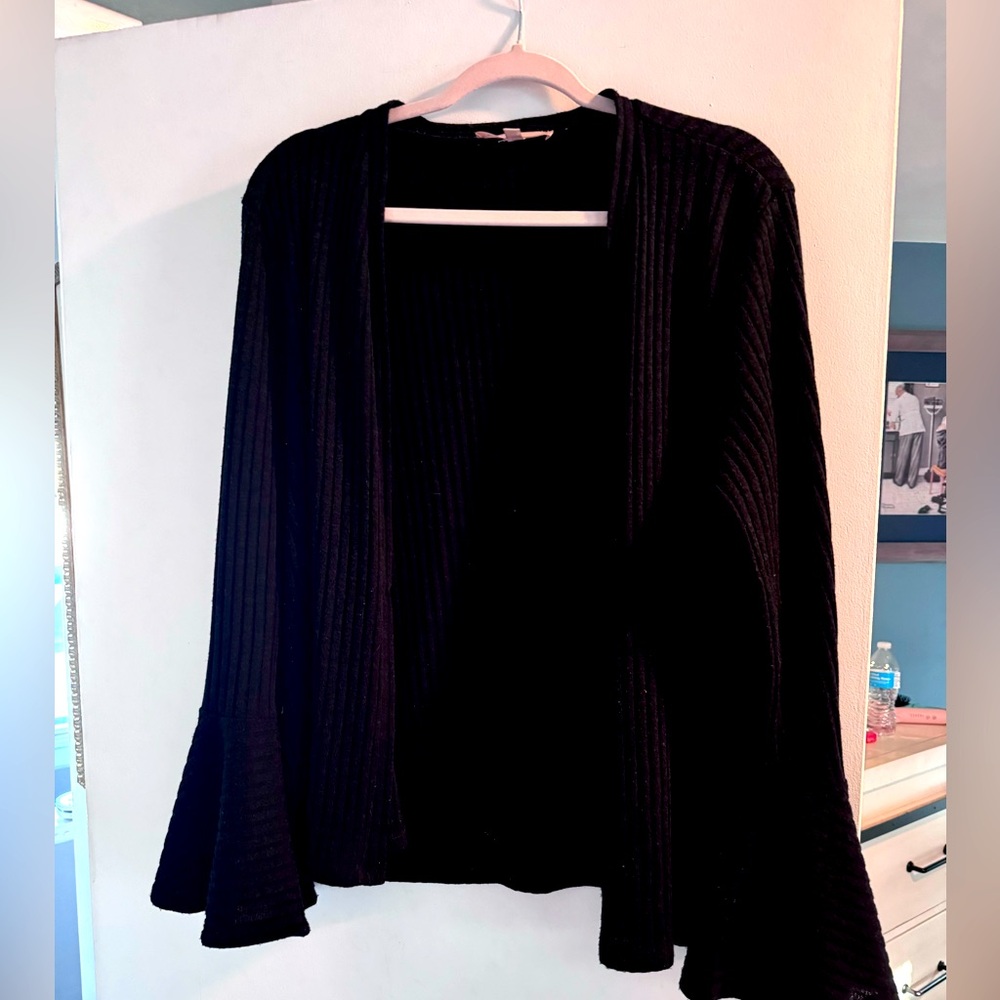 Philosophy cardigan with flutter sleeves